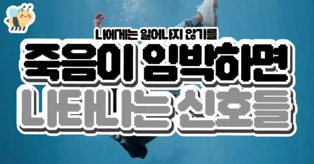 죽음이 임박하면 나타나는 신호들