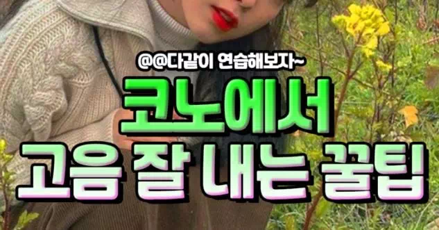 코노에서 고음 잘 내는 꿀팁