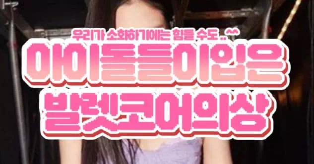 아이돌들이입은 발렛코어의상