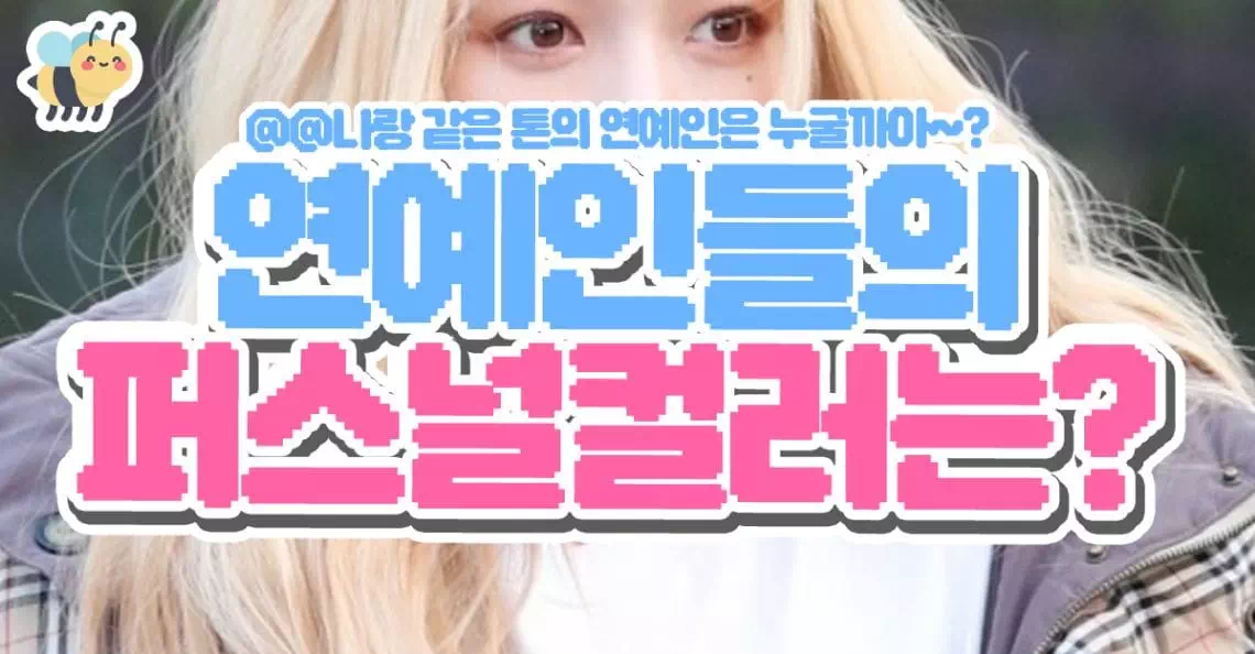 연예인들의 퍼스널 컬러는