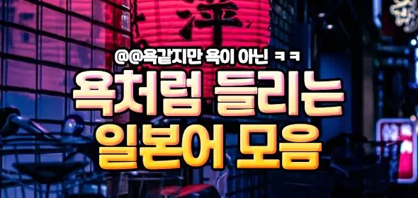 욕처럼 들리는 일본어 모음