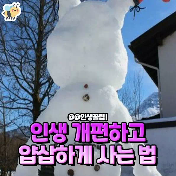 인생 개편하고 얍삽하게 사는 법