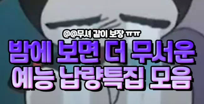 밤에 보면 더 무서운 예능 납량특집 모음