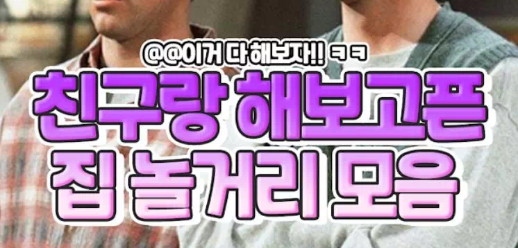 친구랑 해보고픈 집에서 놀러리 모음