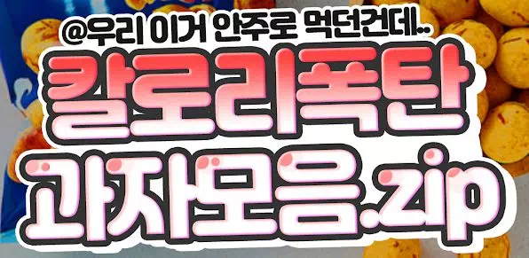 칼로리폭탄 과자모음