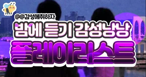 밤에 들으면 감성 터지는 플레이리스트