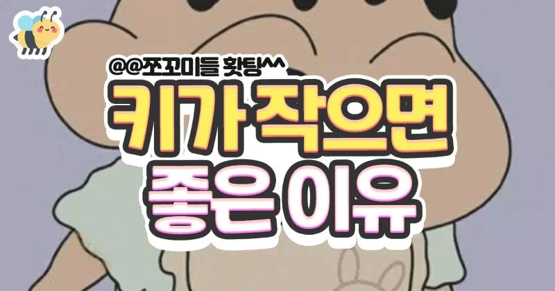 키가 작으면 좋은 이유